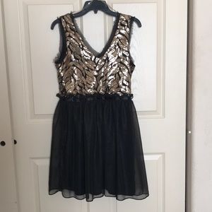 Black and Gold dress